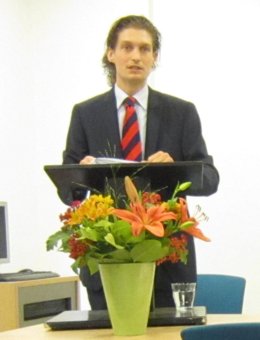 Lucien during his presentation